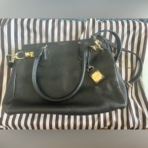 Henri Bendel New York black leather purse